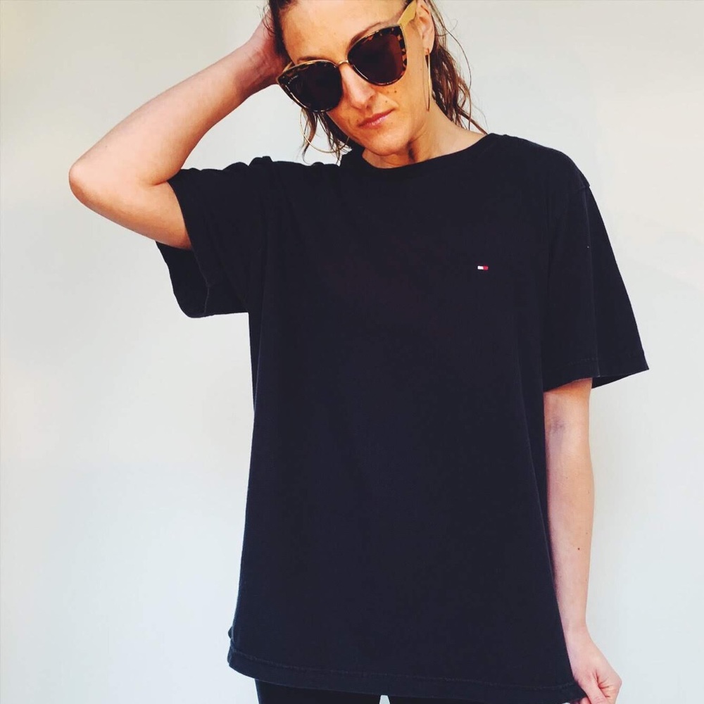 Tommy Hilfiger VTG Black T-shirt Men’s L